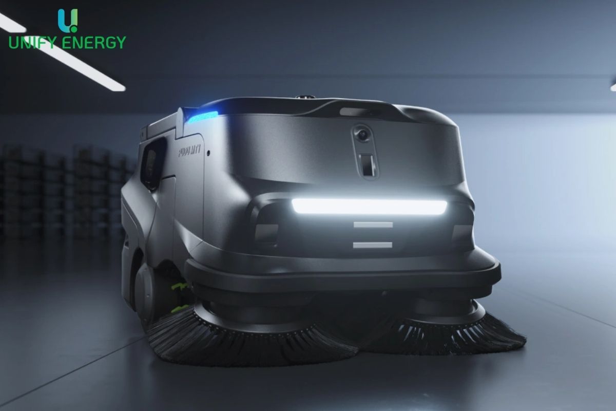 Thiết kế thẩm mỹ robot quét rác tích hợp AI Pudu MT1