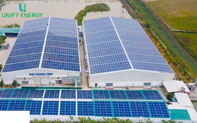 Khu công nghiệp sử dụng pin năng lượng mặt trời