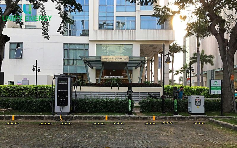  Trạm sạc xe điện Crescent Mall tại Phú Mỹ Hưng
